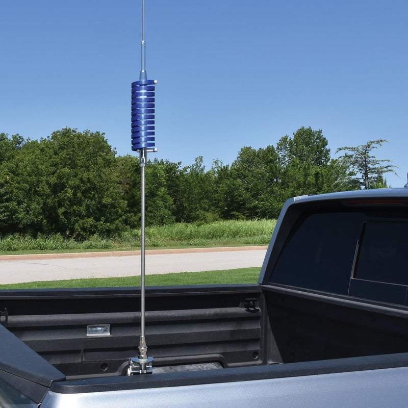 Browning BR-92-BL BR-92 68-in. 15,000-Watt Flat-Coil CB Antenna with 16-in. Shaft (Blue) - Image 2